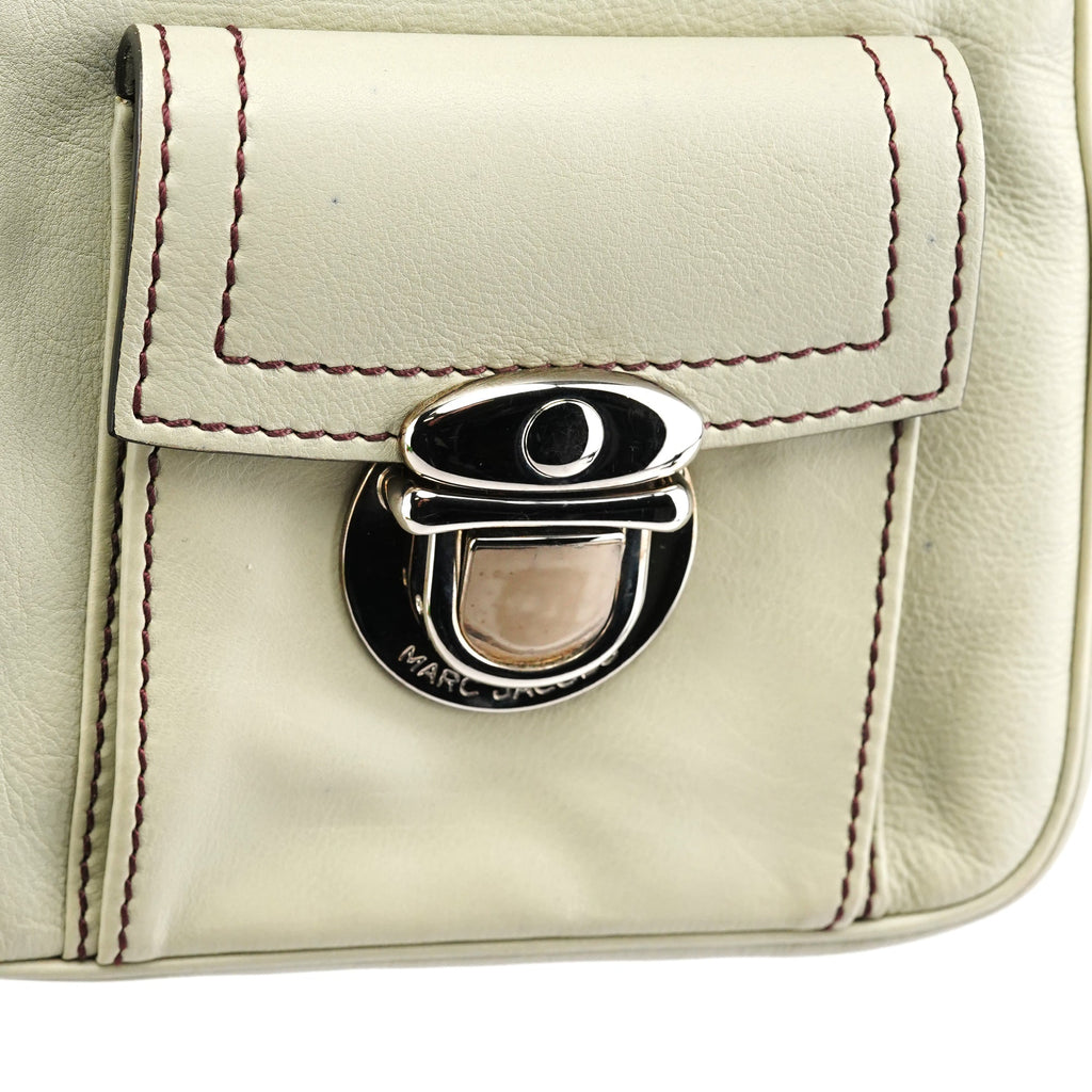Pale Green Leather Blake Tote Bag