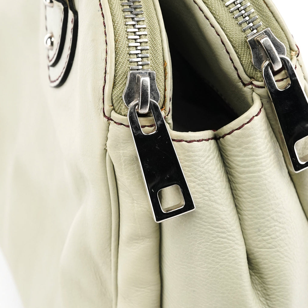 Pale Green Leather Blake Tote Bag
