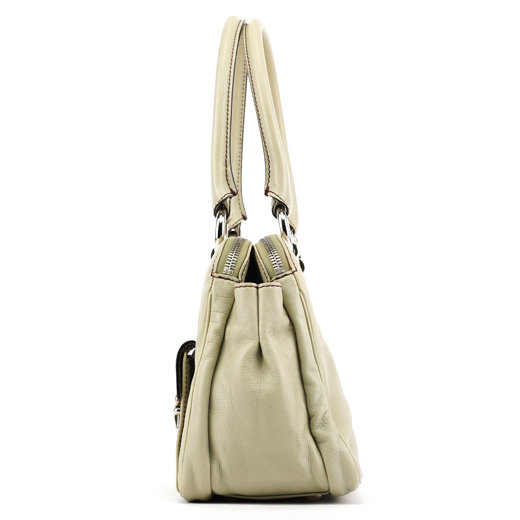 Pale Green Leather Blake Tote Bag