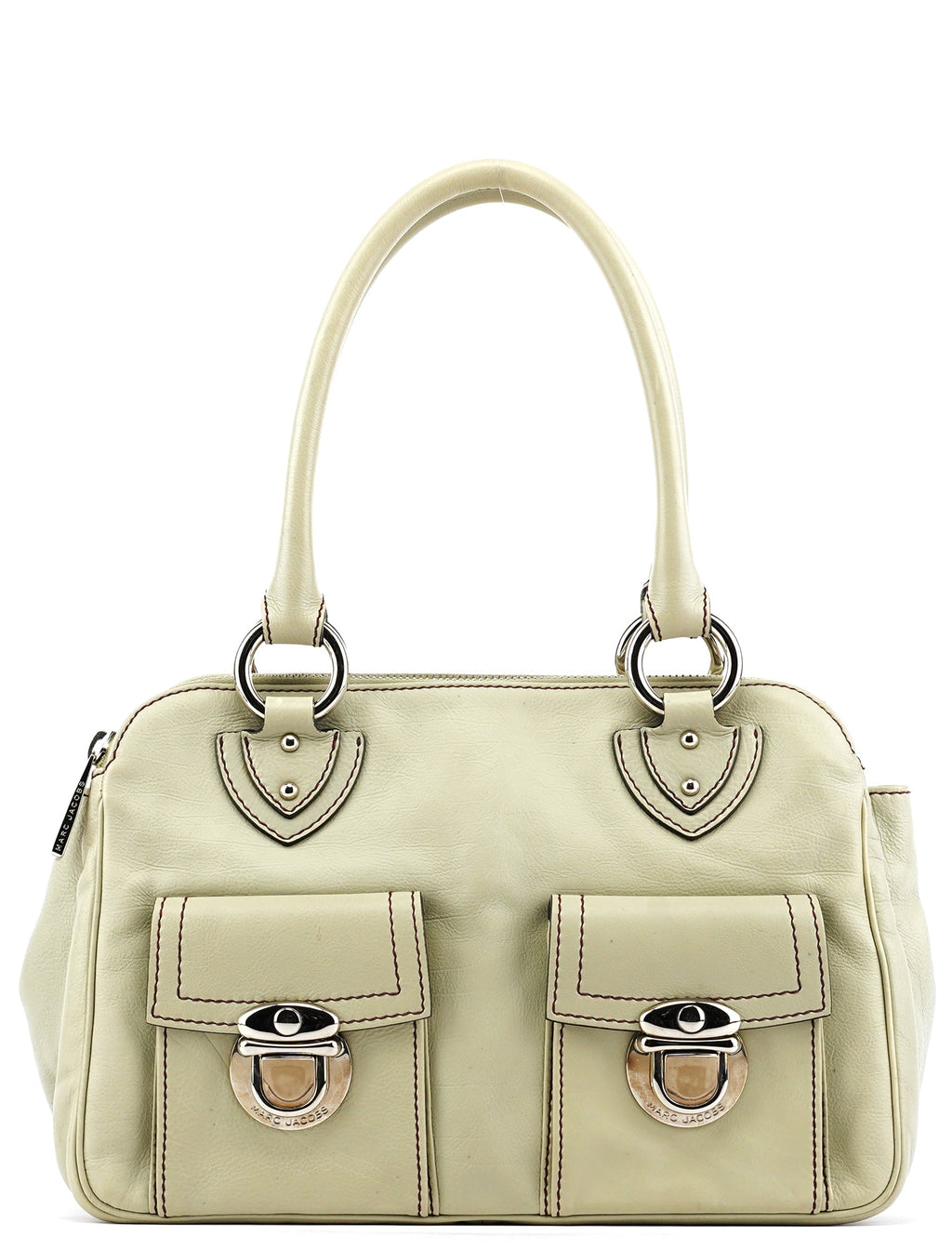 Pale Green Leather Blake Tote Bag