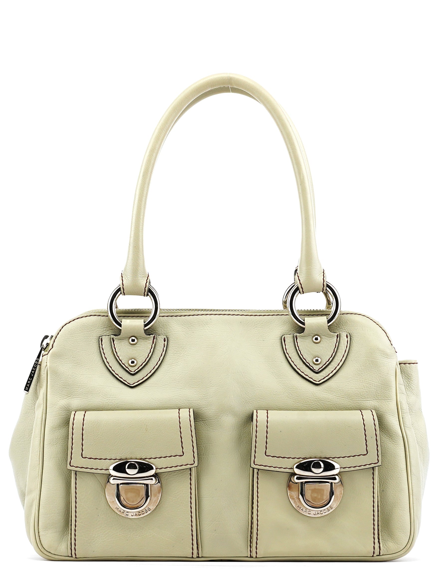 Pale Green Leather Blake Tote Bag