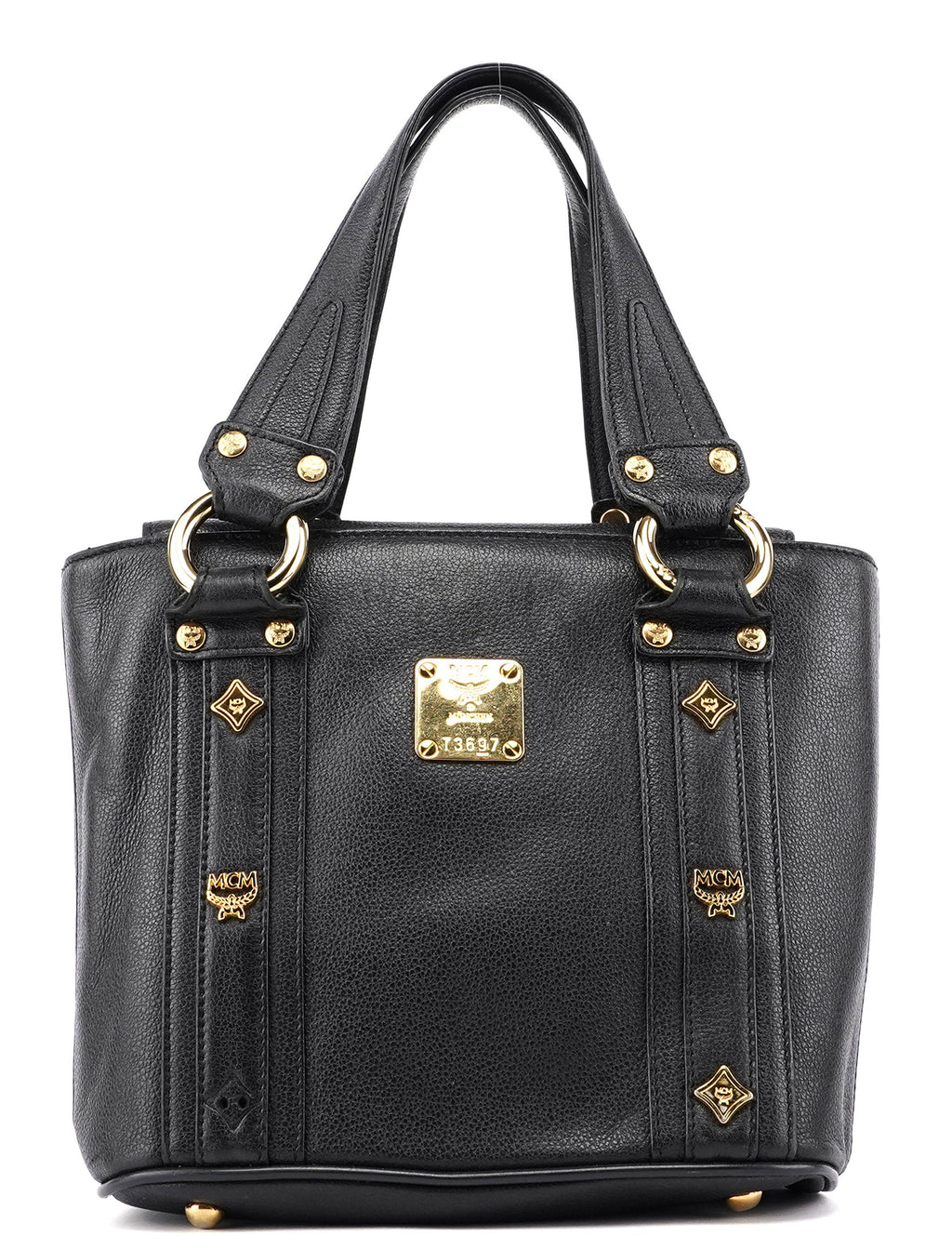 Black Leather Mini Tote
