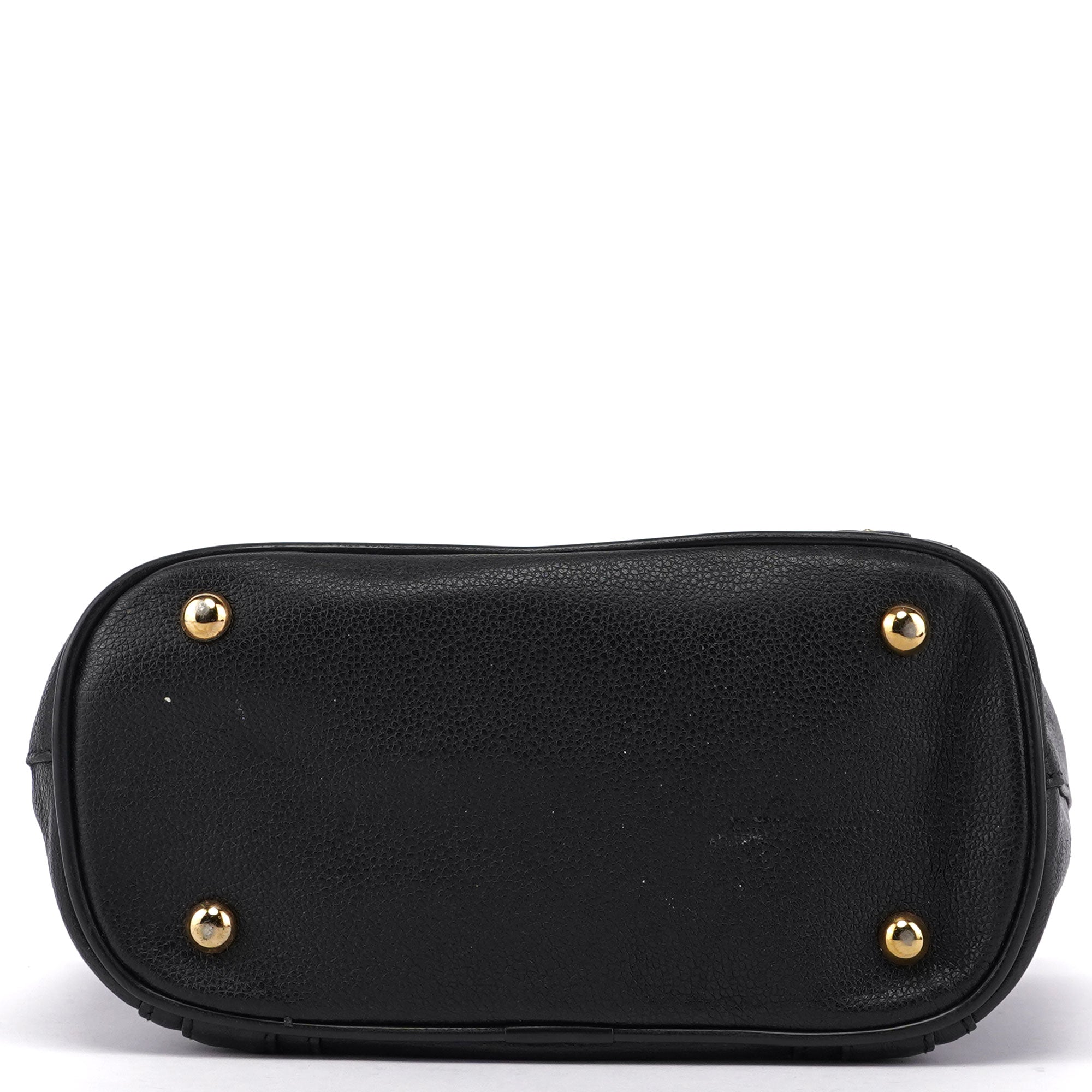 Black Leather Mini Tote