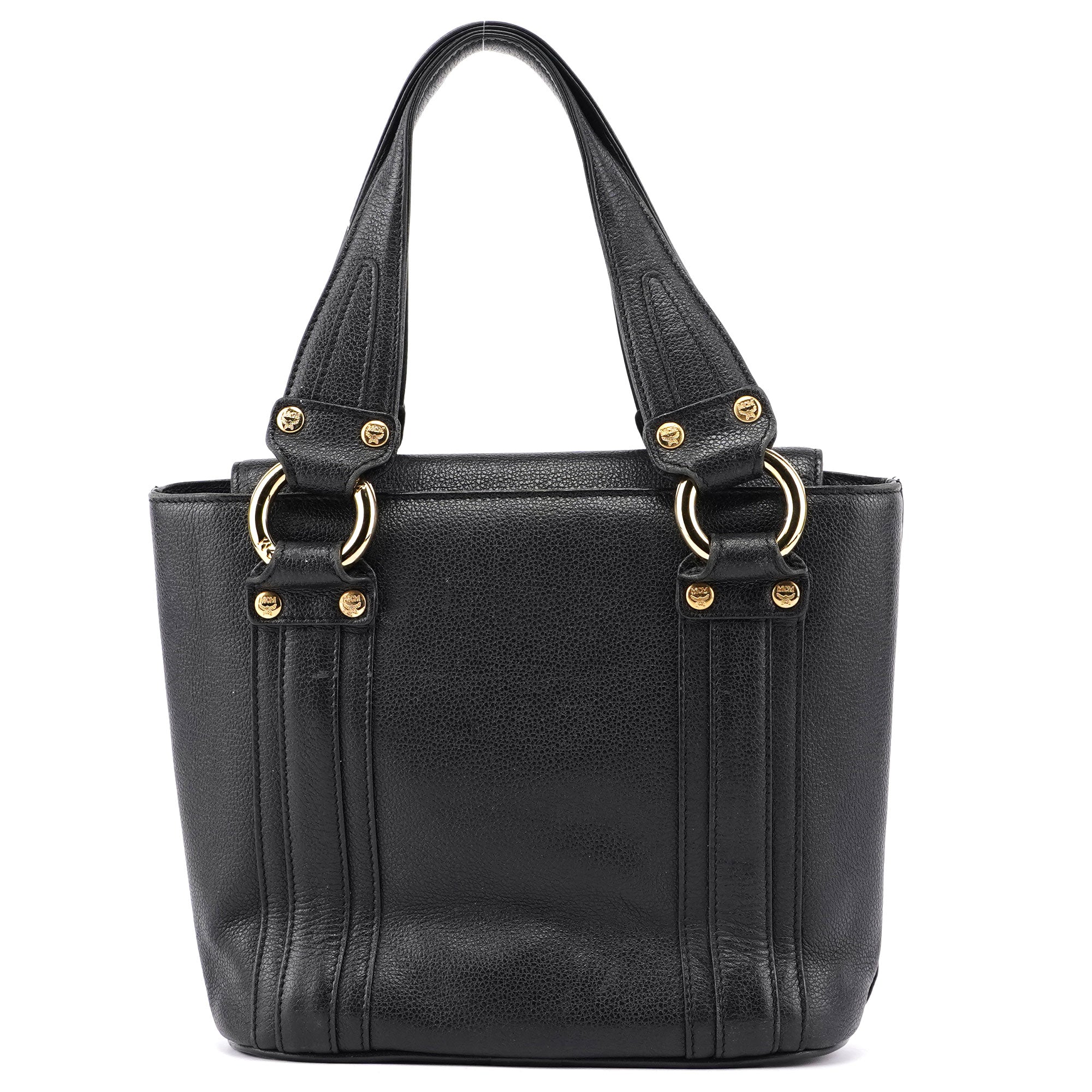 Black Leather Mini Tote