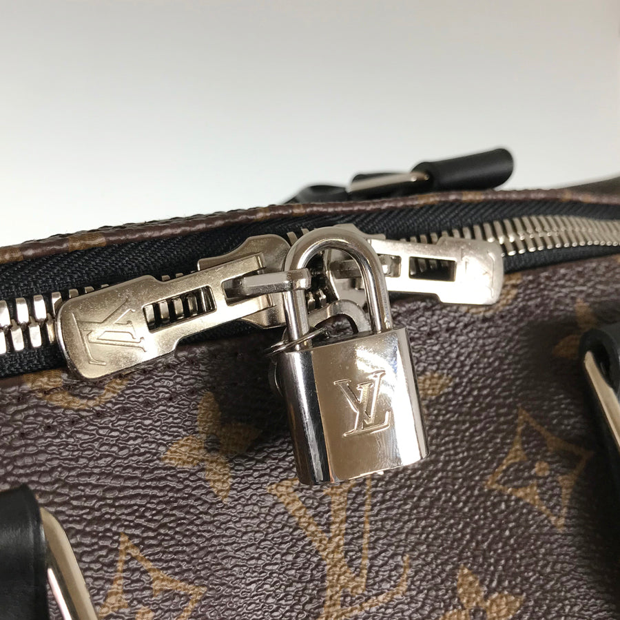 LOUIS VUITTON Monogram Macassar Keepall Bandouliere 55 M56714 Boston bag