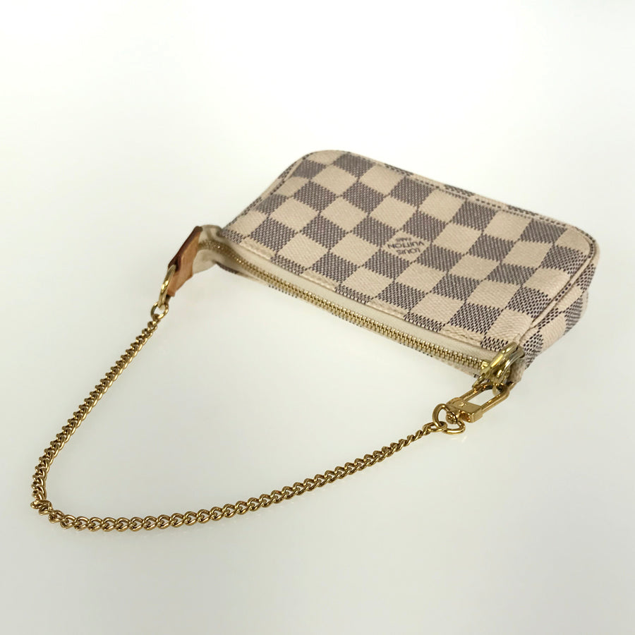LOUIS VUITTON Damier Azur Mini Pochette Accessoires N58010 Pouch