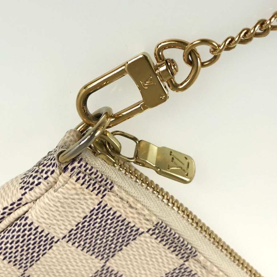 LOUIS VUITTON Damier Azur Mini Pochette Accessoires N58010 Pouch