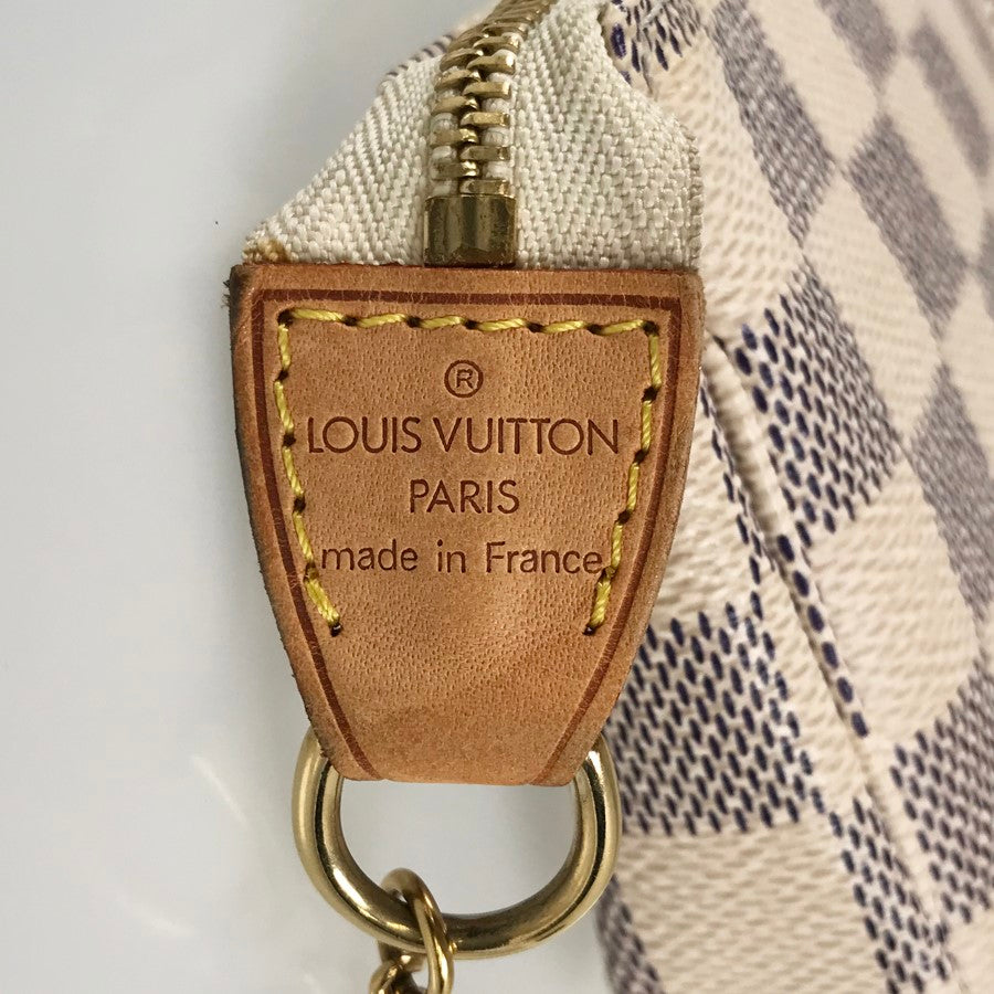 LOUIS VUITTON Damier Azur Mini Pochette Accessoires N58010 Pouch