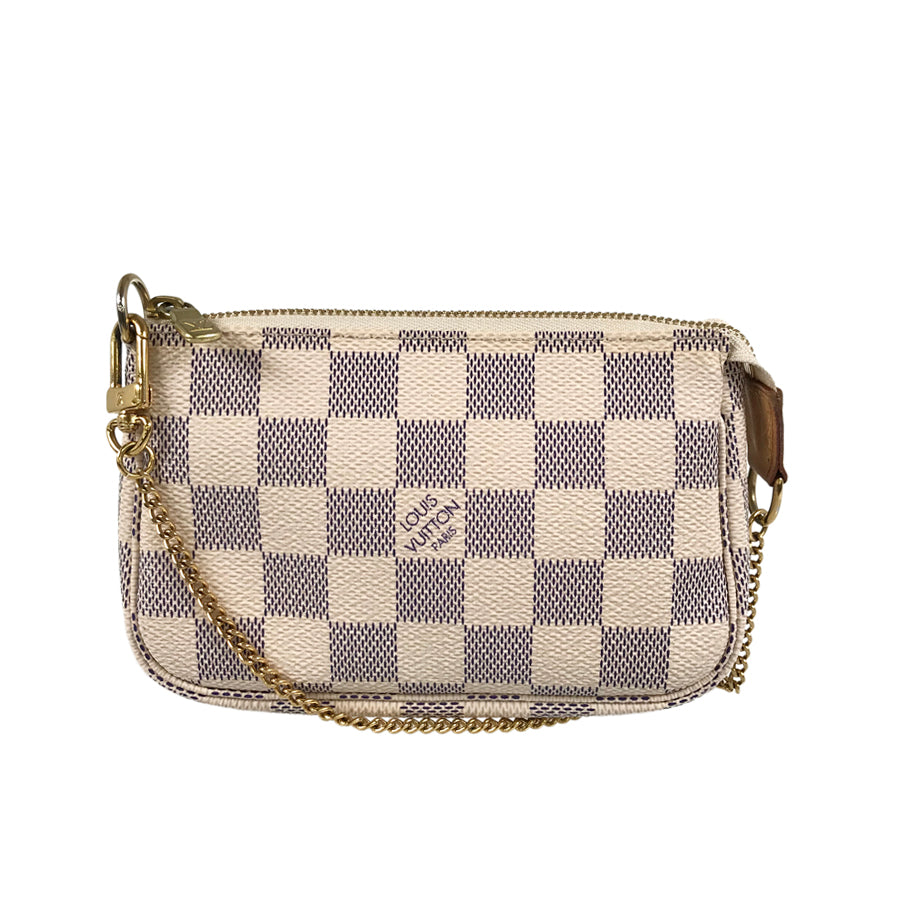 LOUIS VUITTON Damier Azur Mini Pochette Accessoires N58010 Pouch