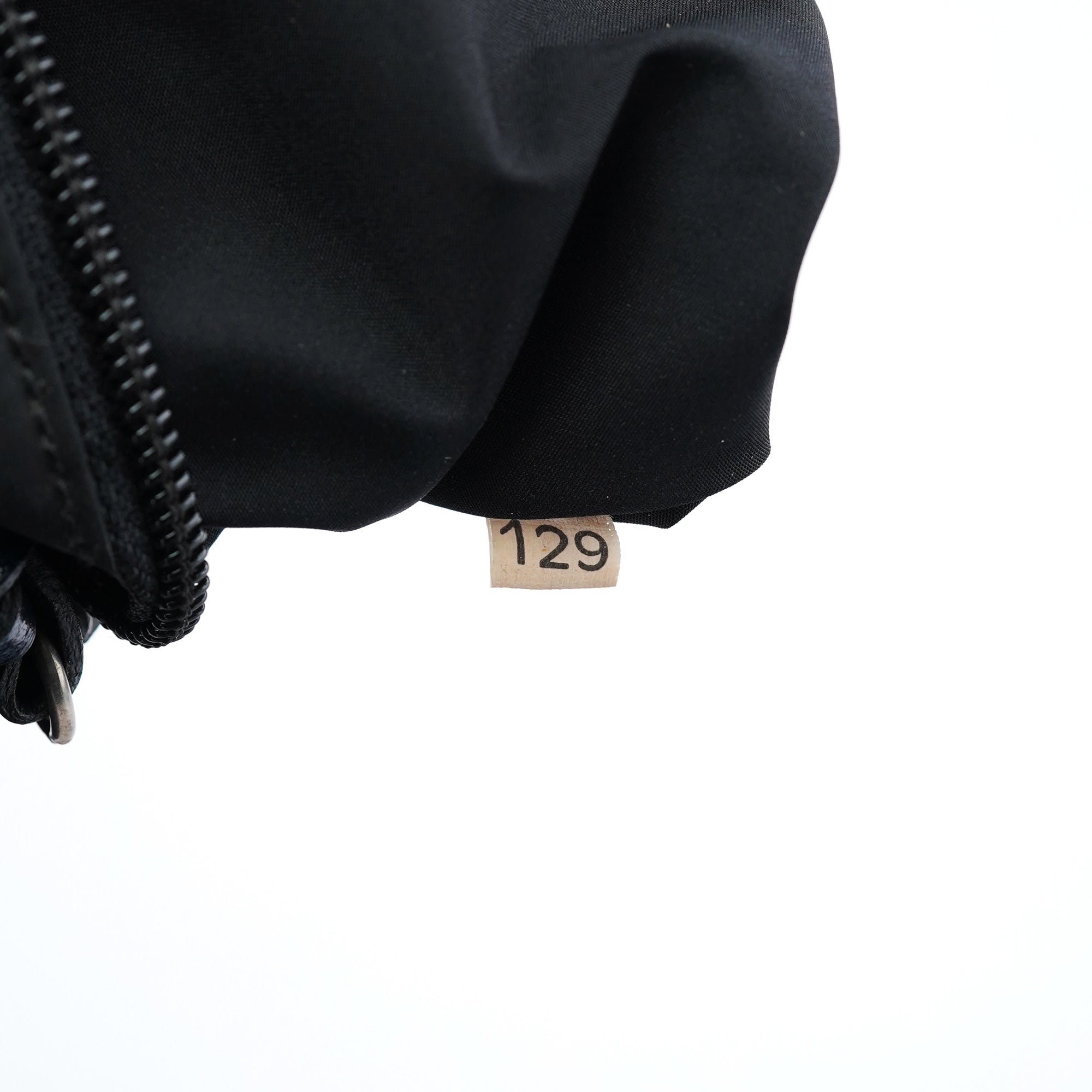 1999 Navy Leather Pouch Tote Bag