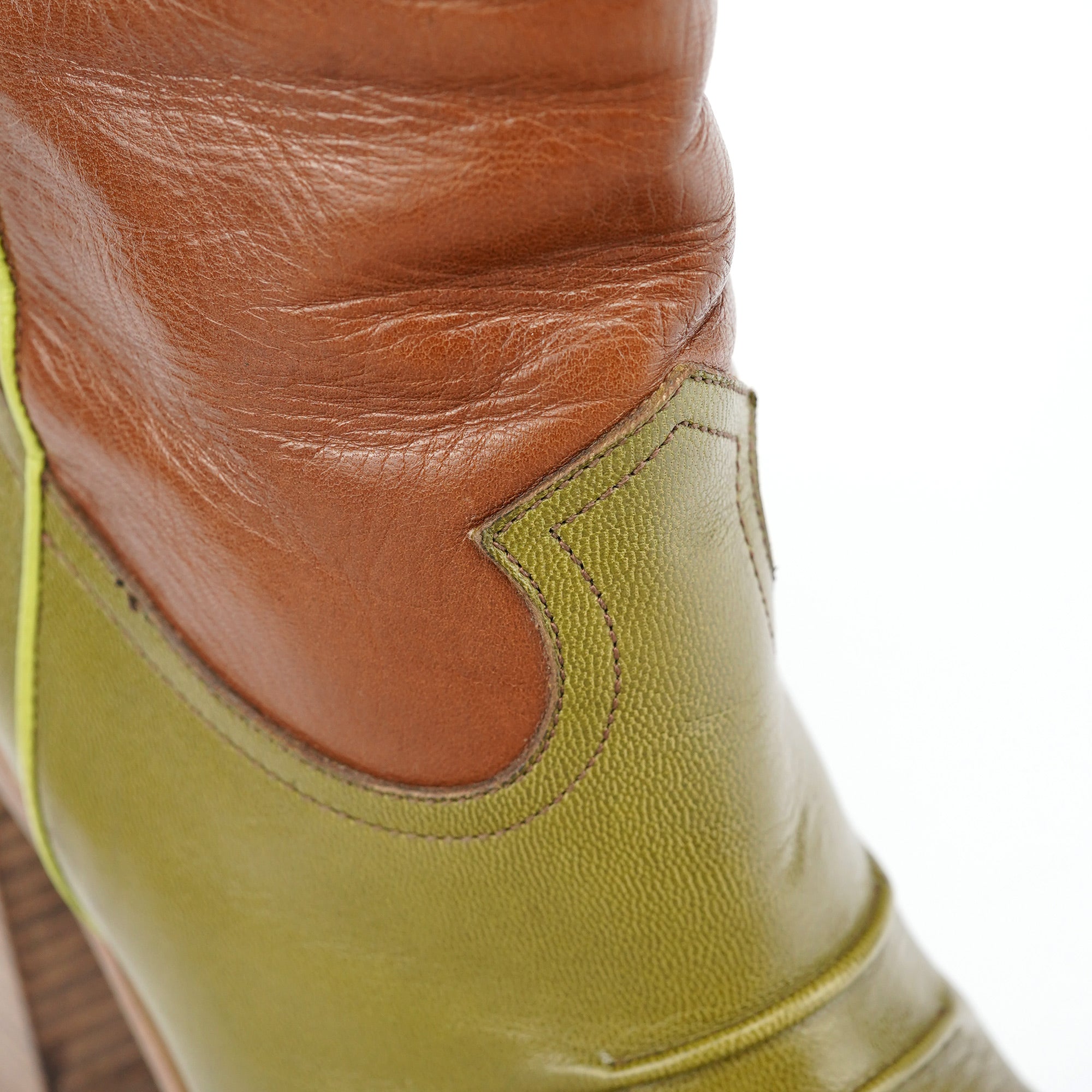 1999 Runway Python Leather Western Boots