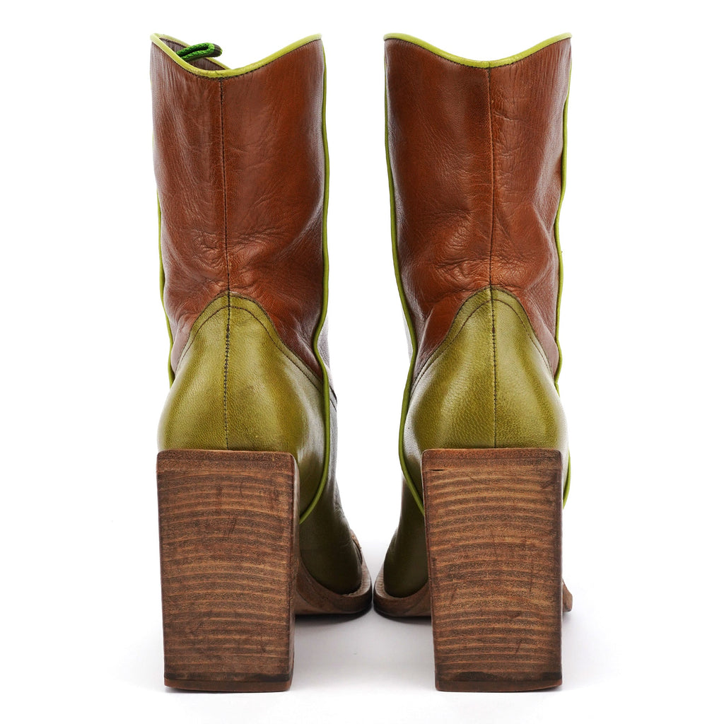 1999 Runway Python Leather Western Boots