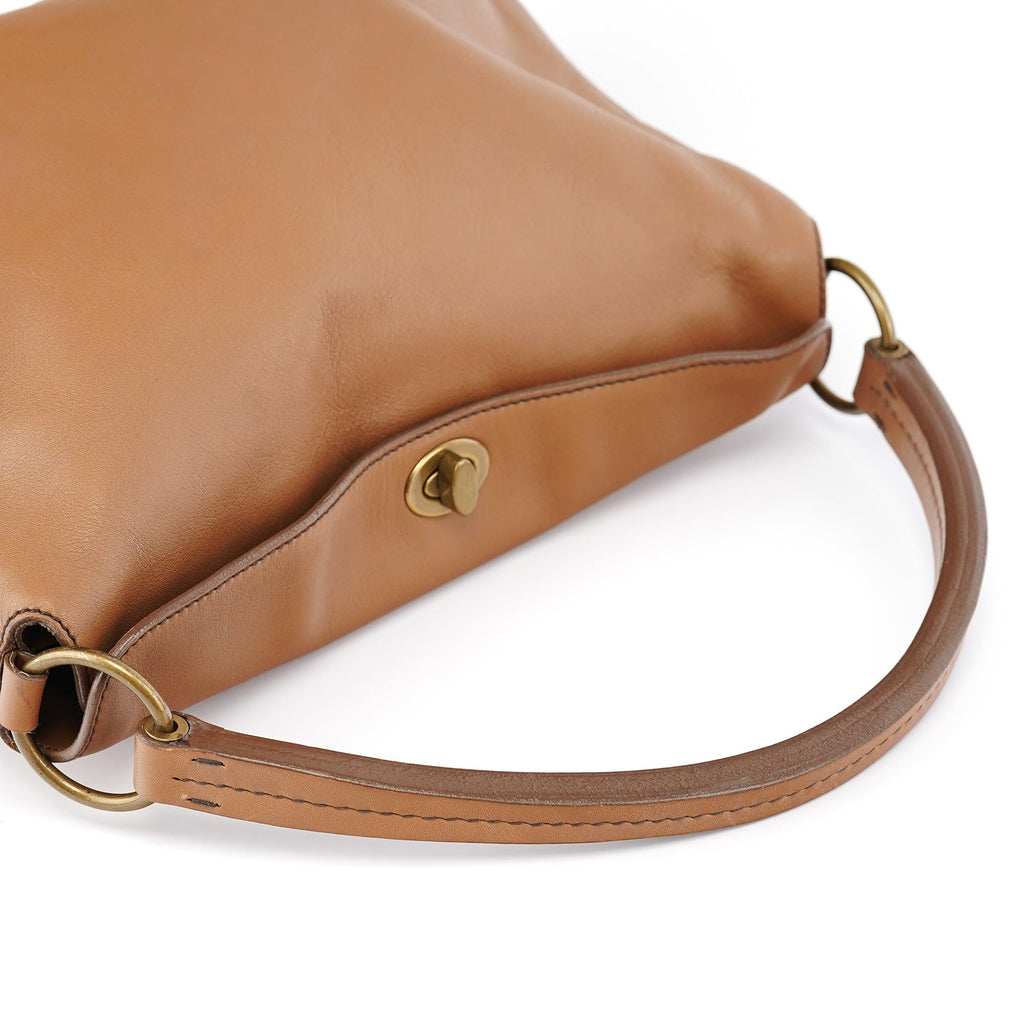 2003 Light Brown Leather Shoulder Bag