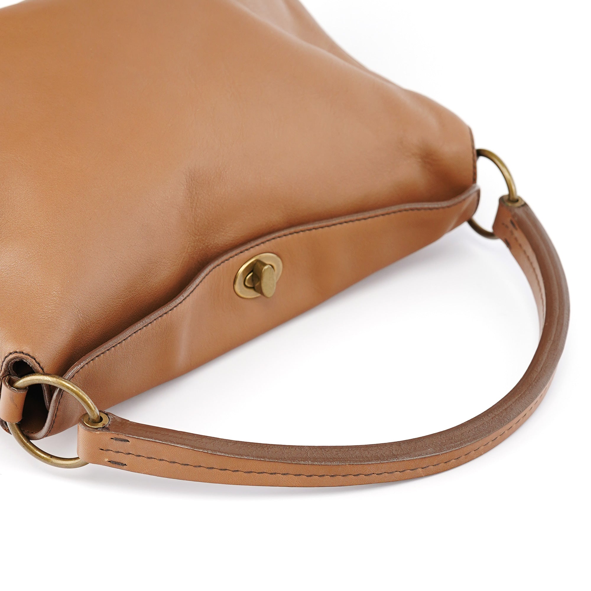 2003 Light Brown Leather Shoulder Bag