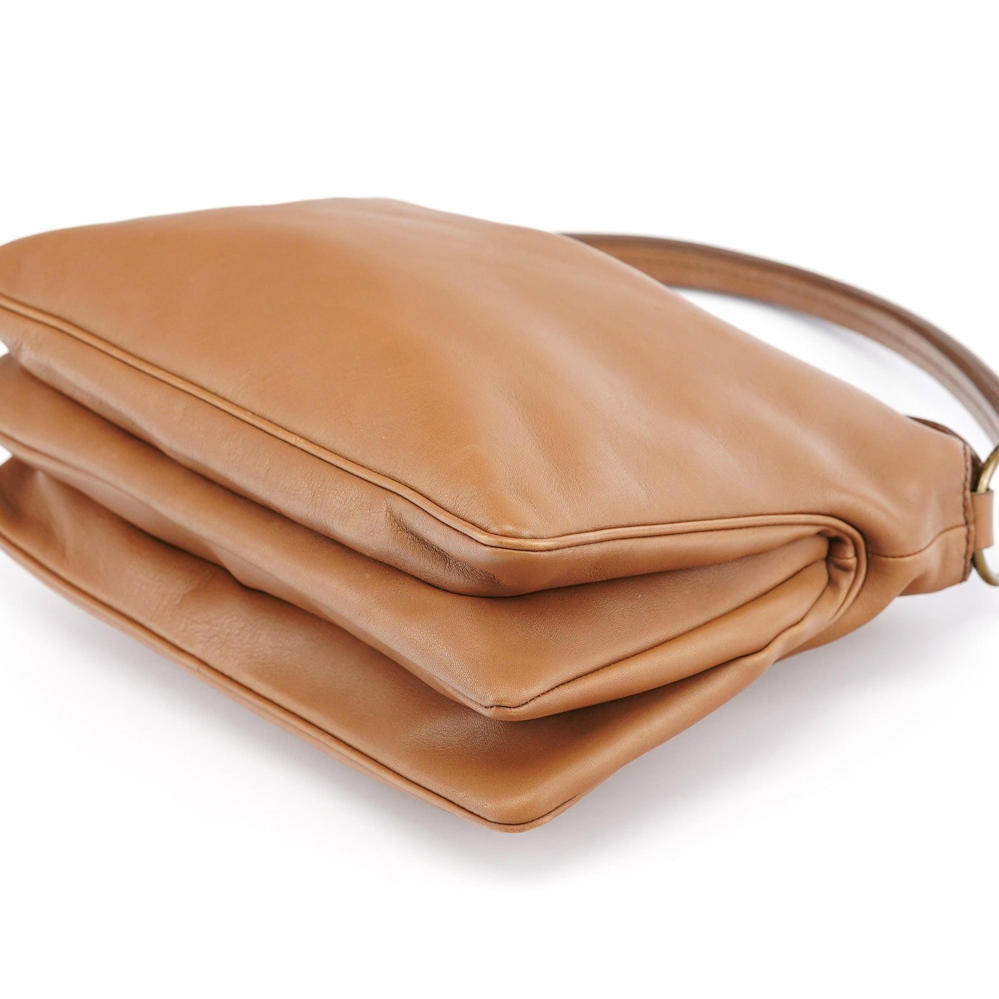 2003 Light Brown Leather Shoulder Bag