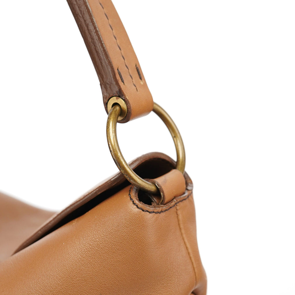 2003 Light Brown Leather Shoulder Bag