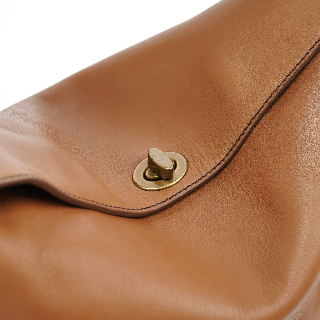 2003 Light Brown Leather Shoulder Bag