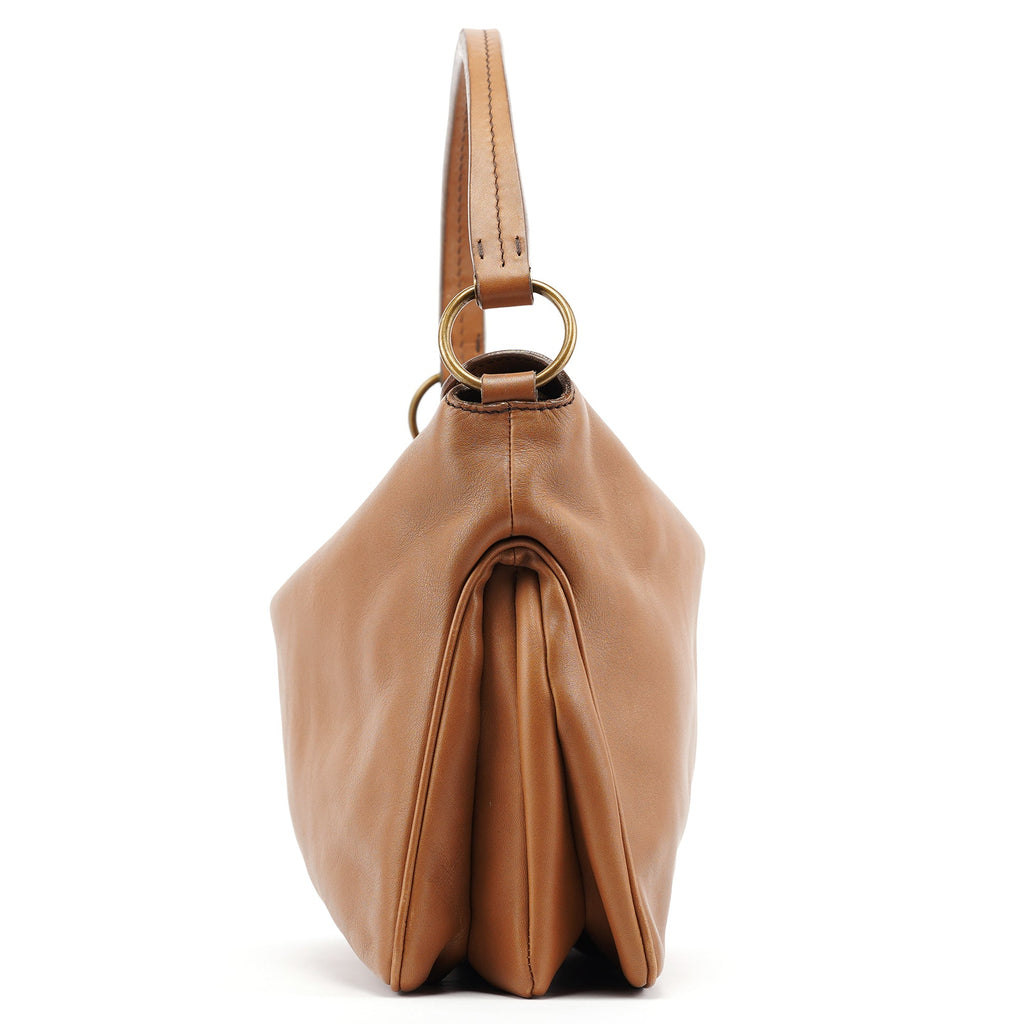 2003 Light Brown Leather Shoulder Bag
