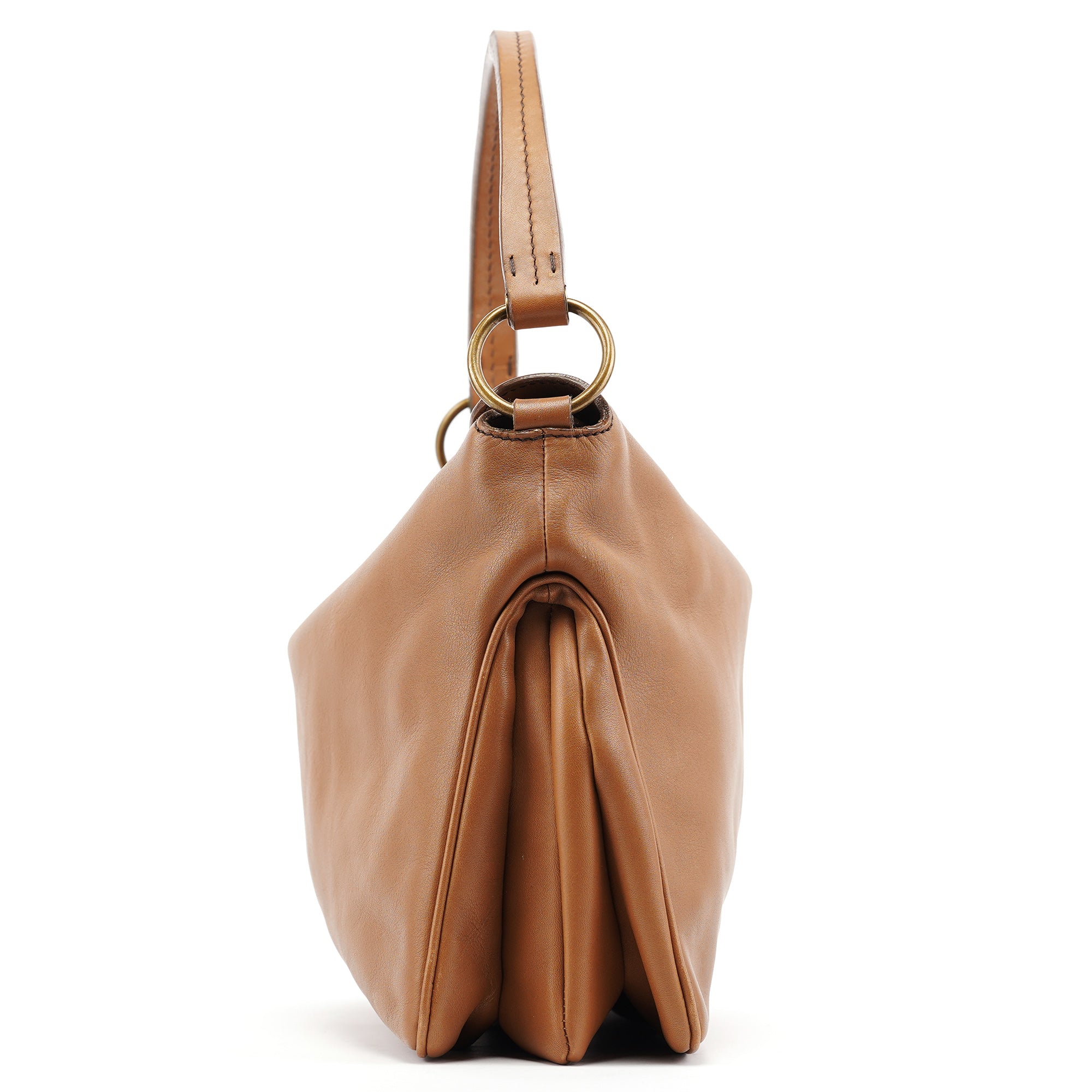 2003 Light Brown Leather Shoulder Bag