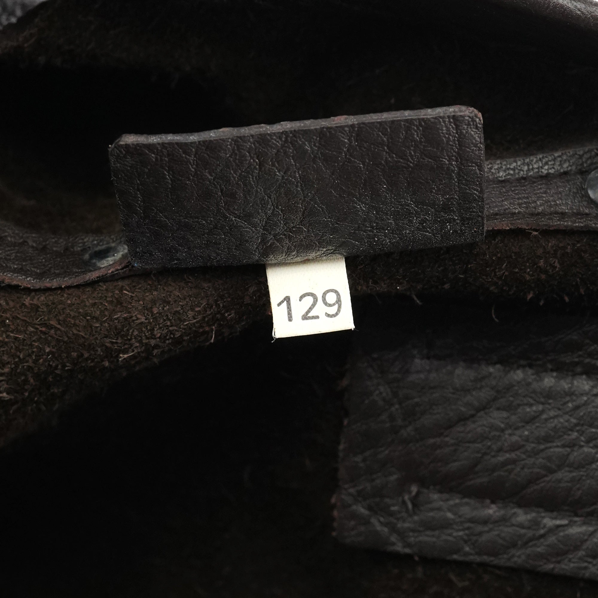 Anthracite Leather Studded Belt Tote Bag