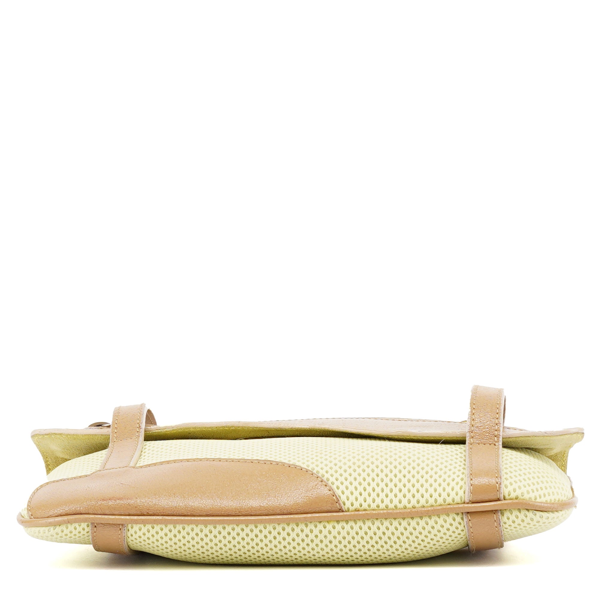Beige Brown Mesh Tote Bag