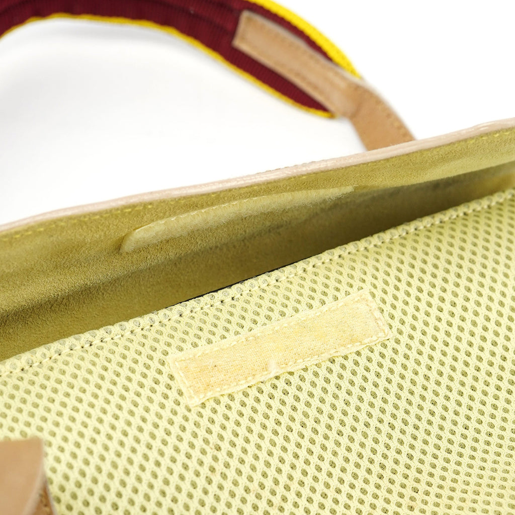 Beige Brown Mesh Tote Bag