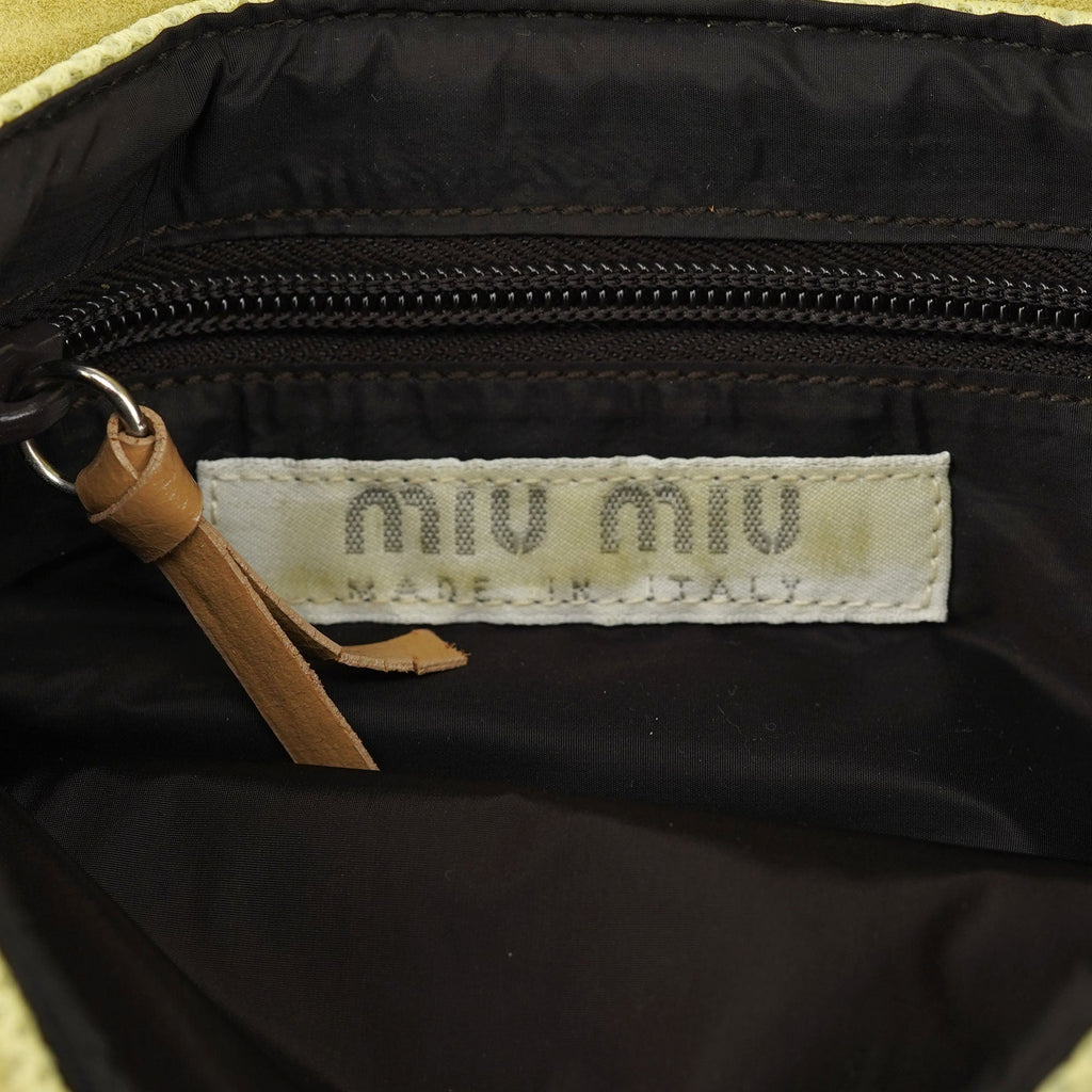 Beige Brown Mesh Tote Bag