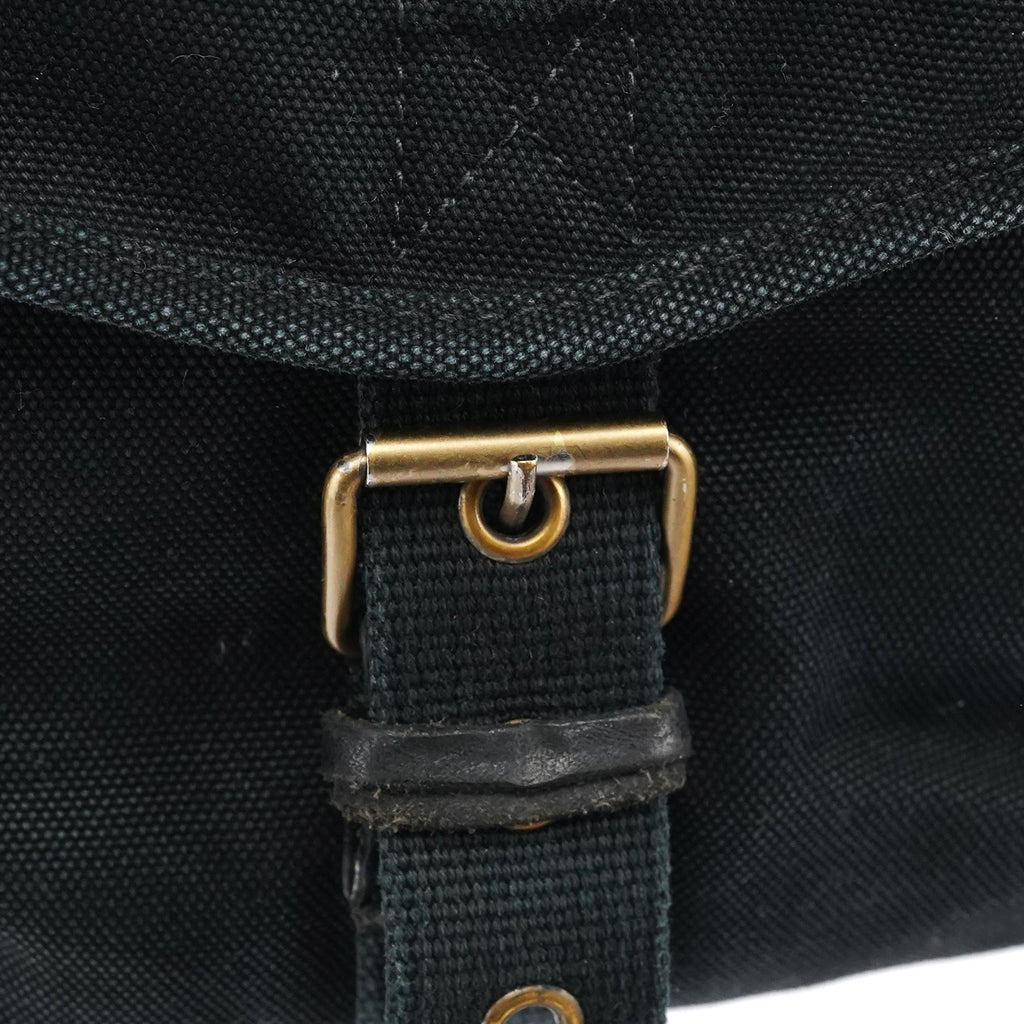 Black Canvas Frame Shoulder Bag