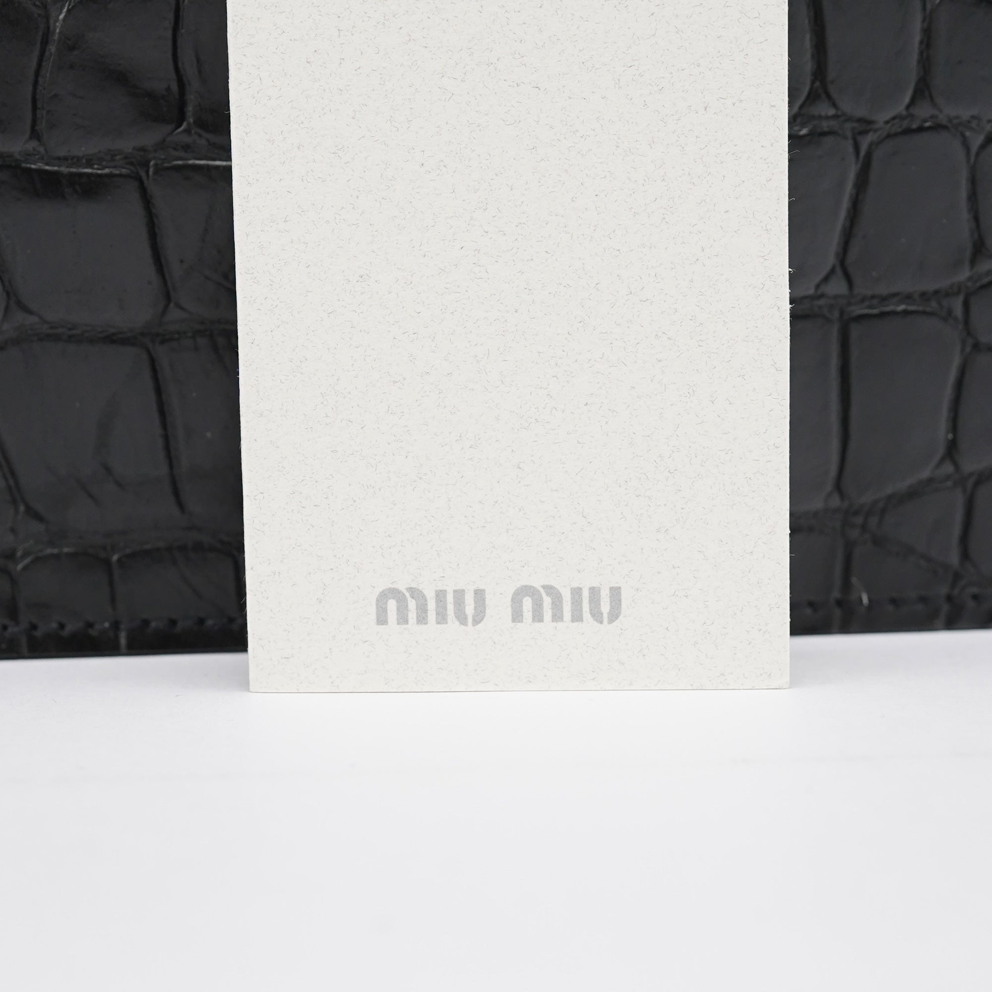 Black Croc Embossed Leather Clutch Tote Bag
