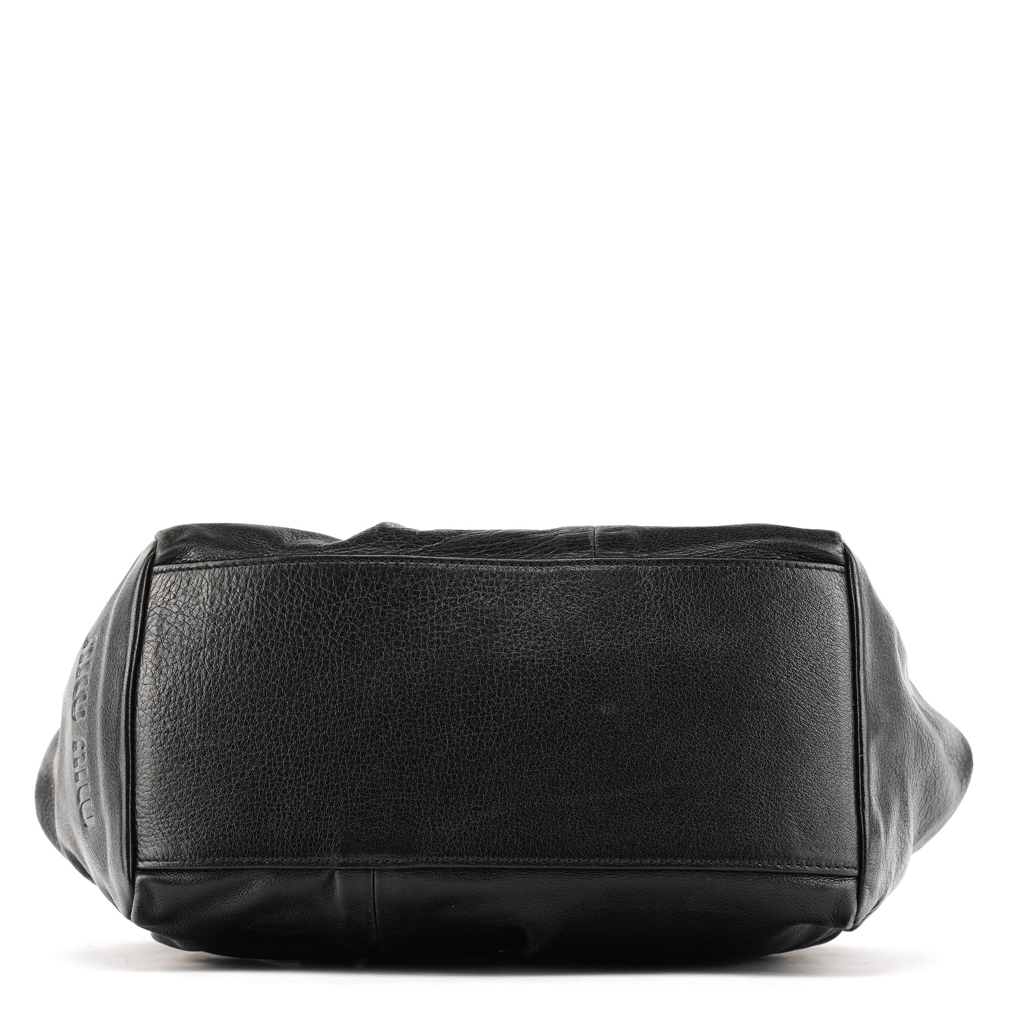 Black Leather Tote Bag