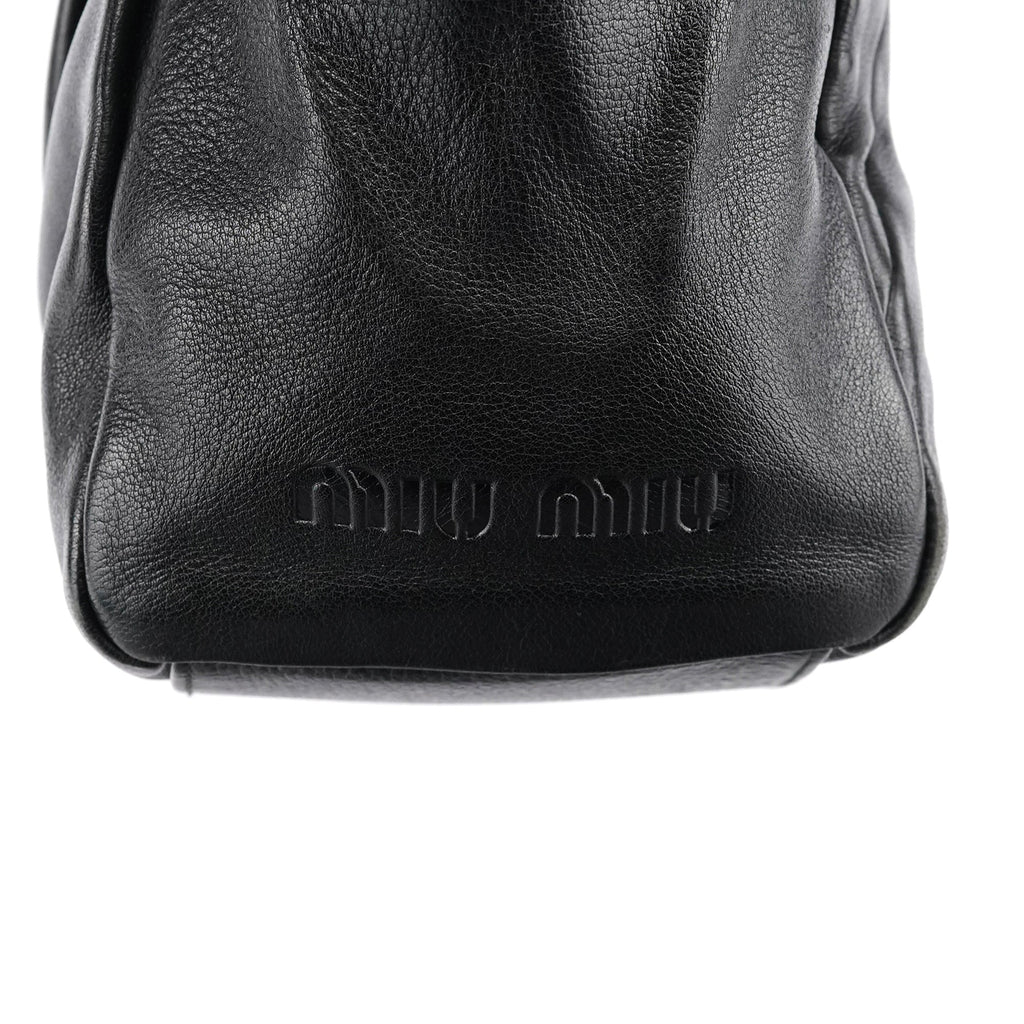 Black Leather Tote Bag