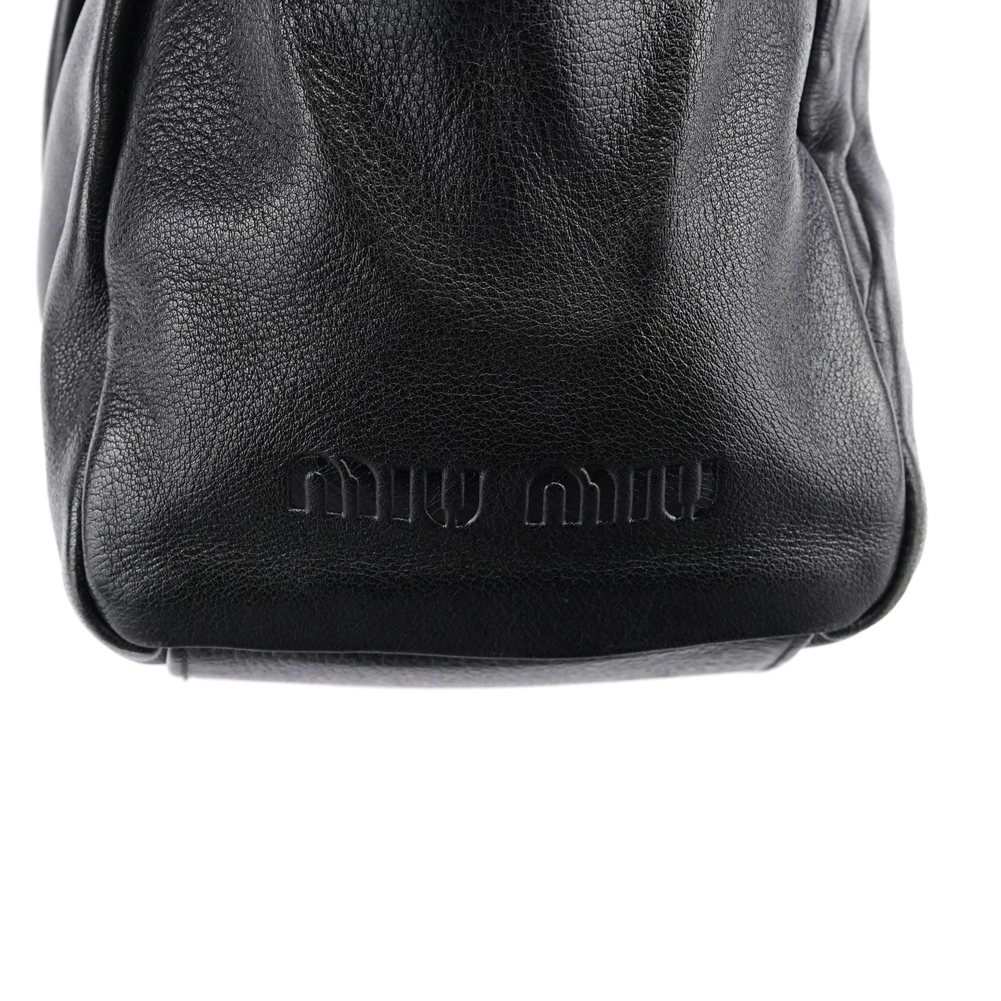 Black Leather Tote Bag