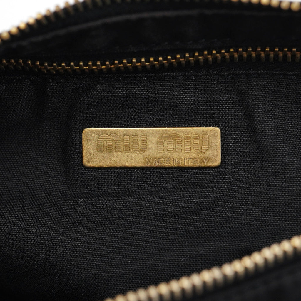 Black Nylon Cargo Shoulder Bag