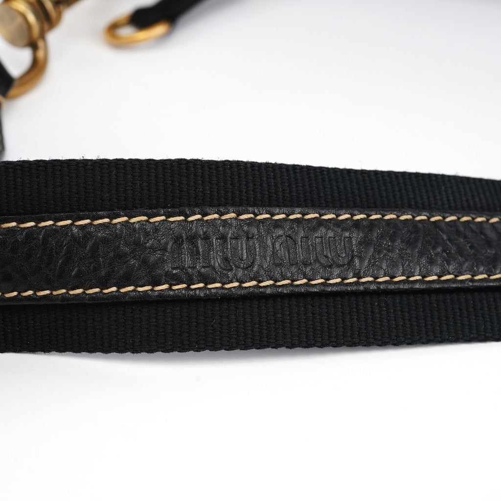 Black Nylon Cargo Shoulder Bag