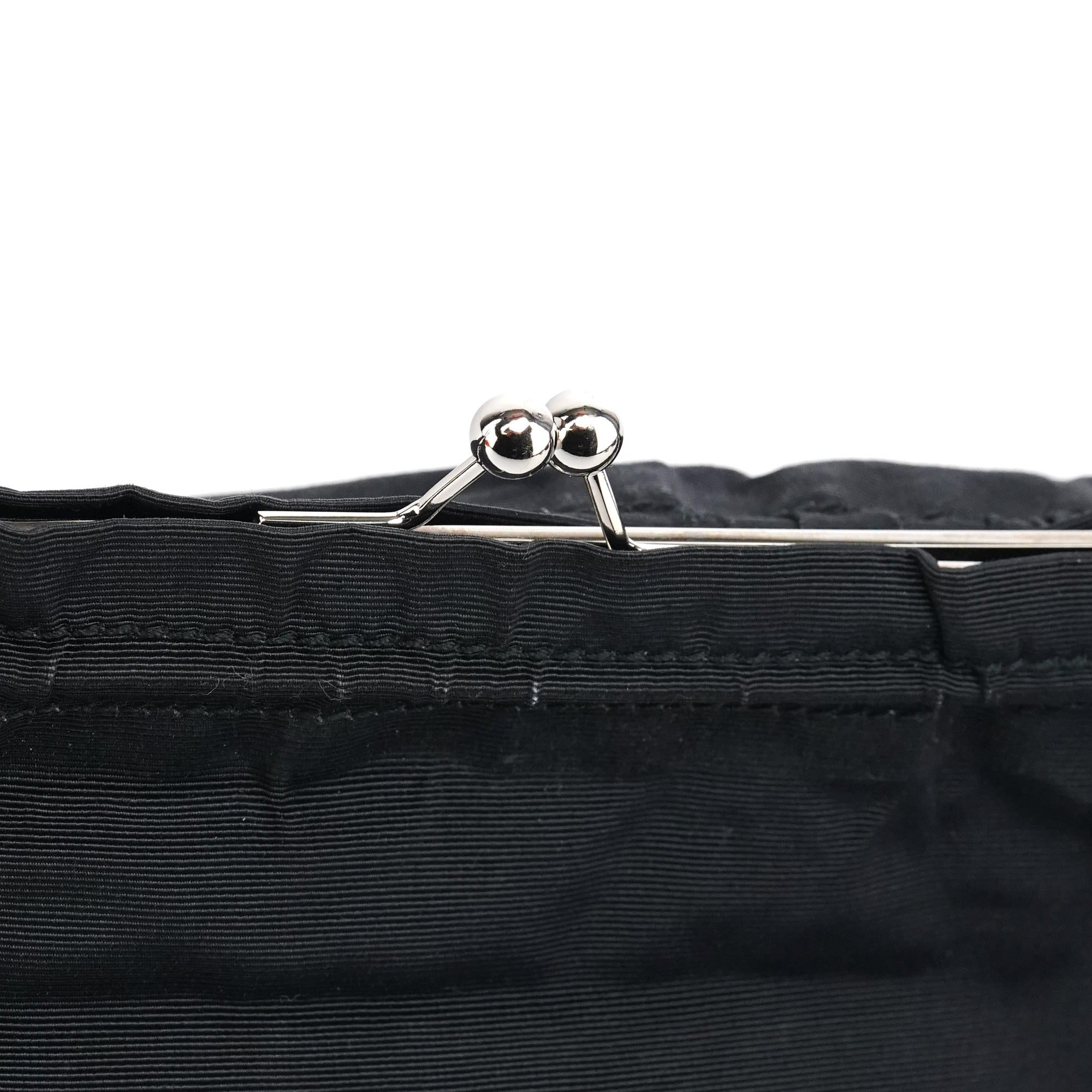 Black Nylon Clutch Shoulder Bag