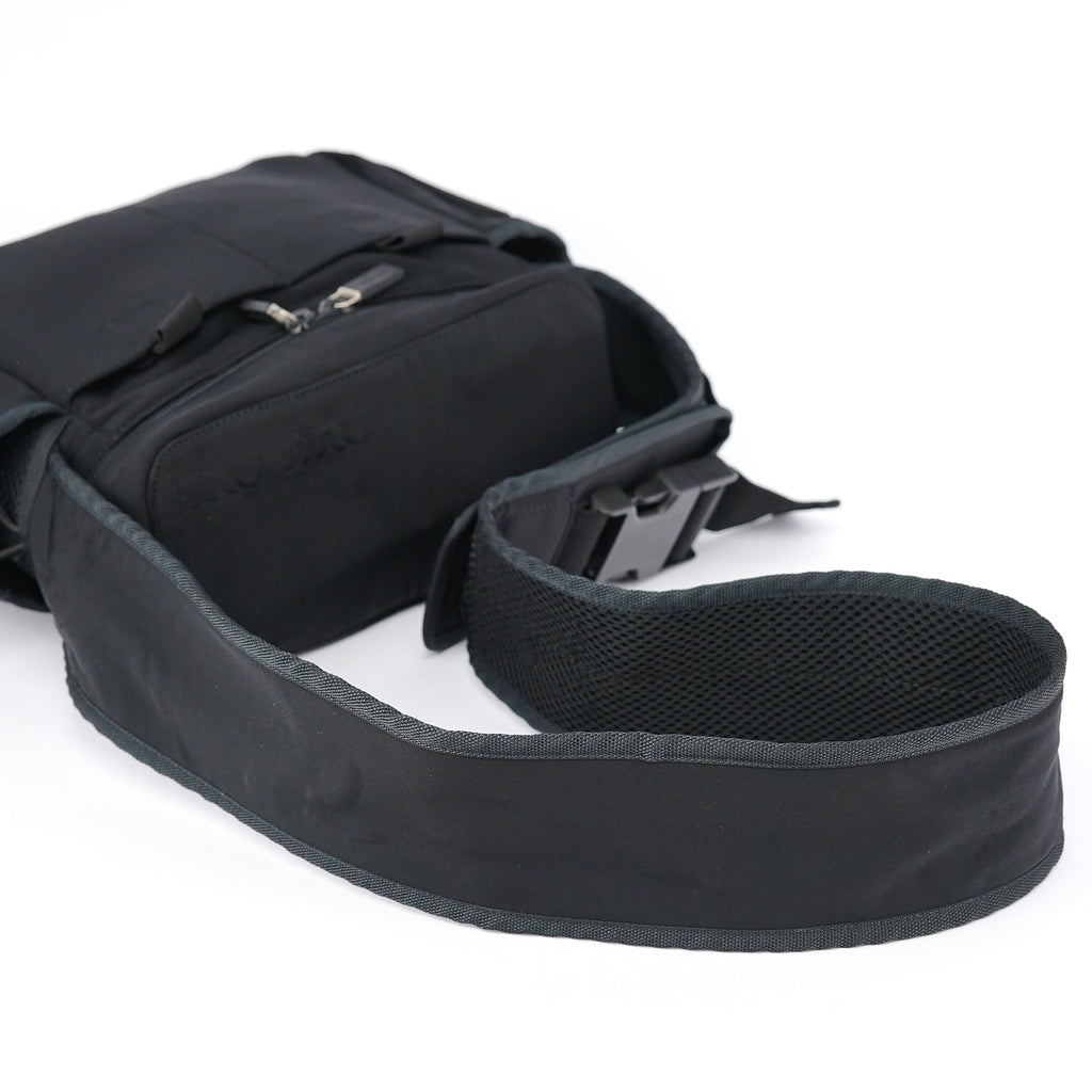Black Nylon Tactical Crossbody Bag
