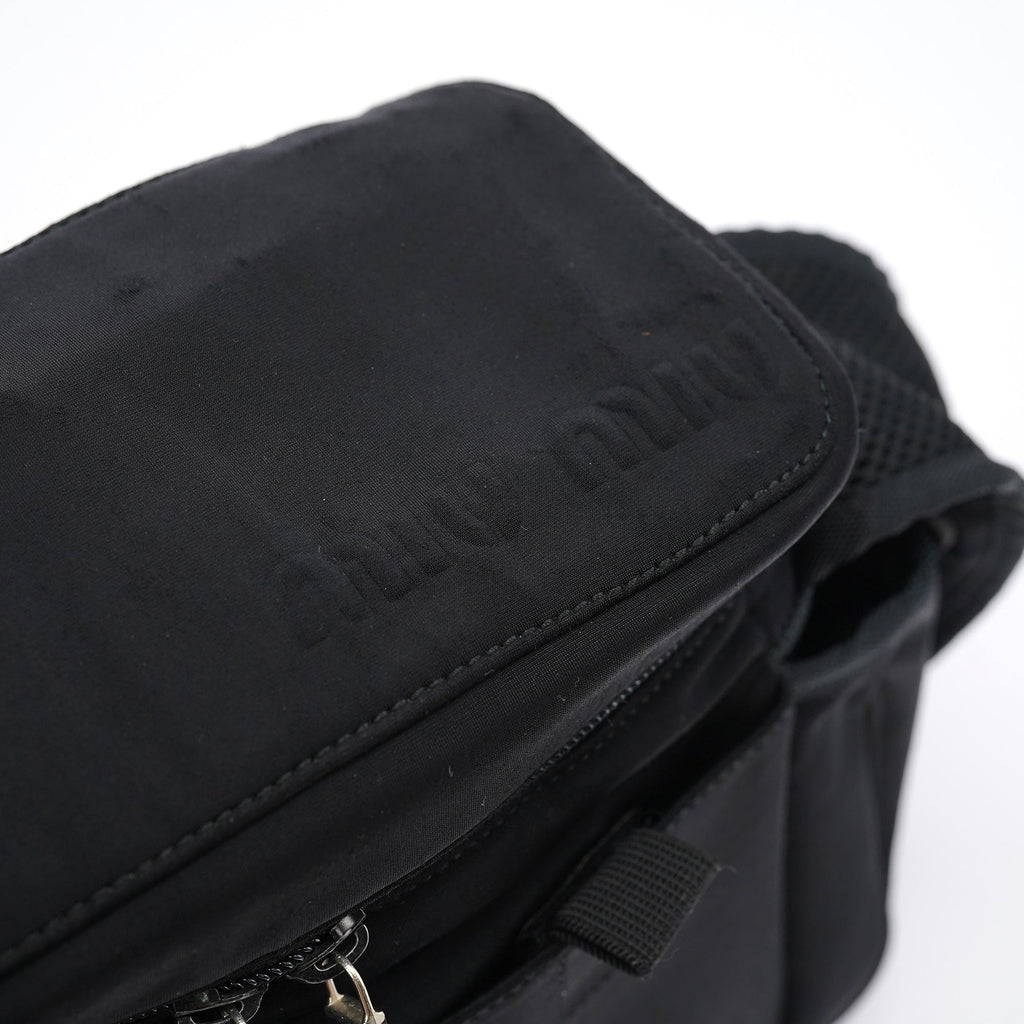 Black Nylon Tactical Crossbody Bag