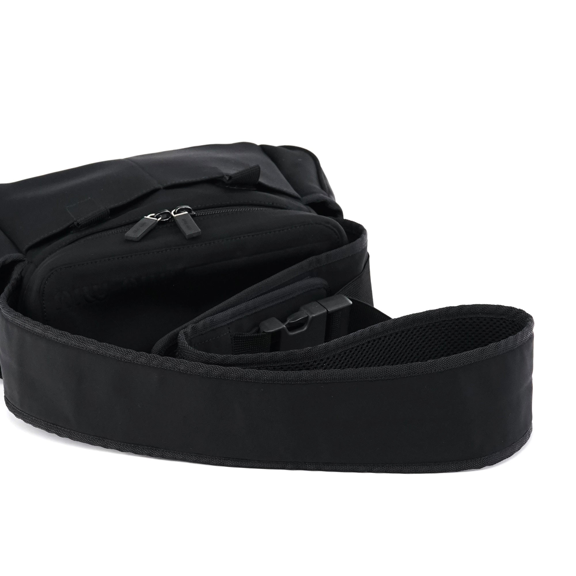 Black Nylon Tactical Crossbody Bag