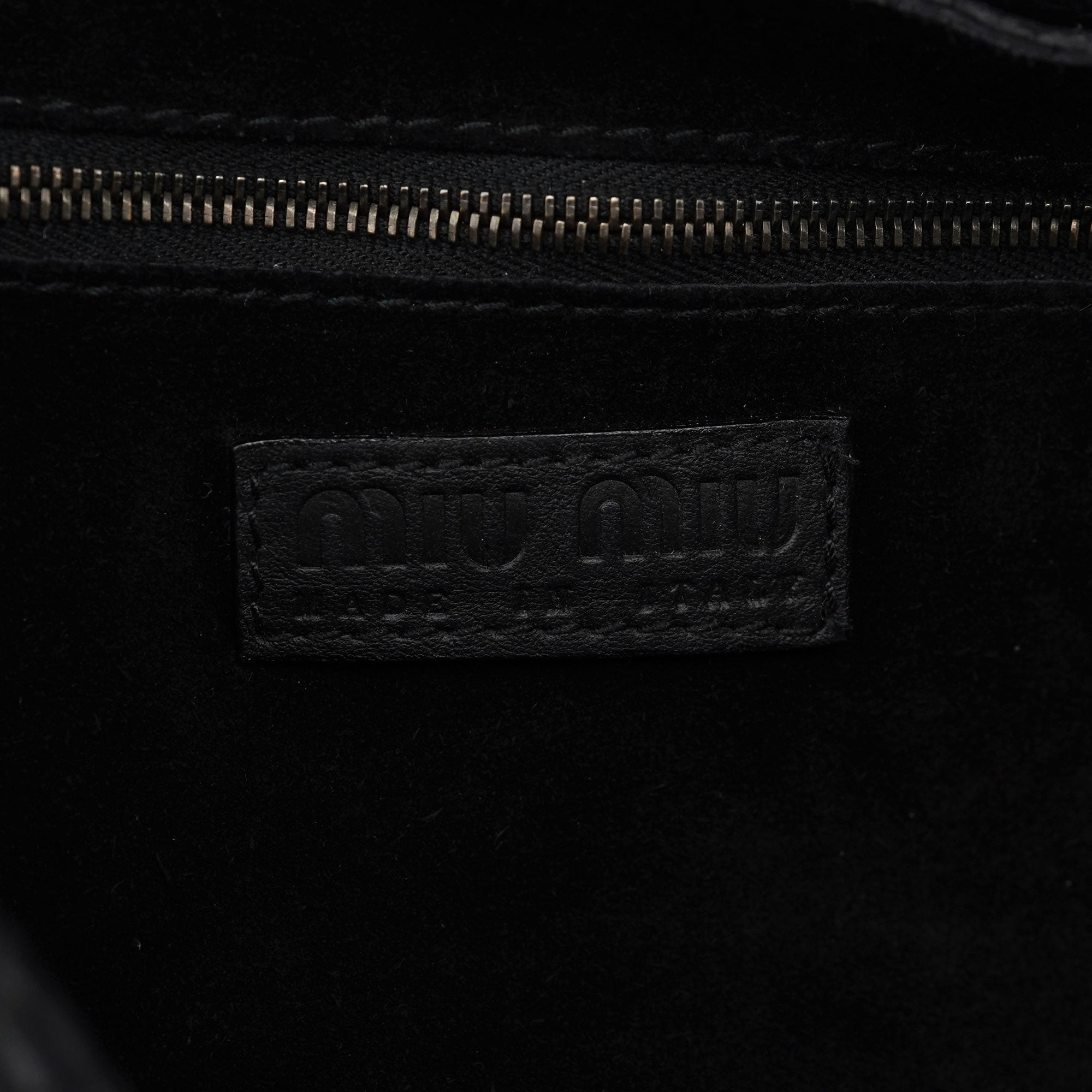 Black Pebbled Leather Belt Tote