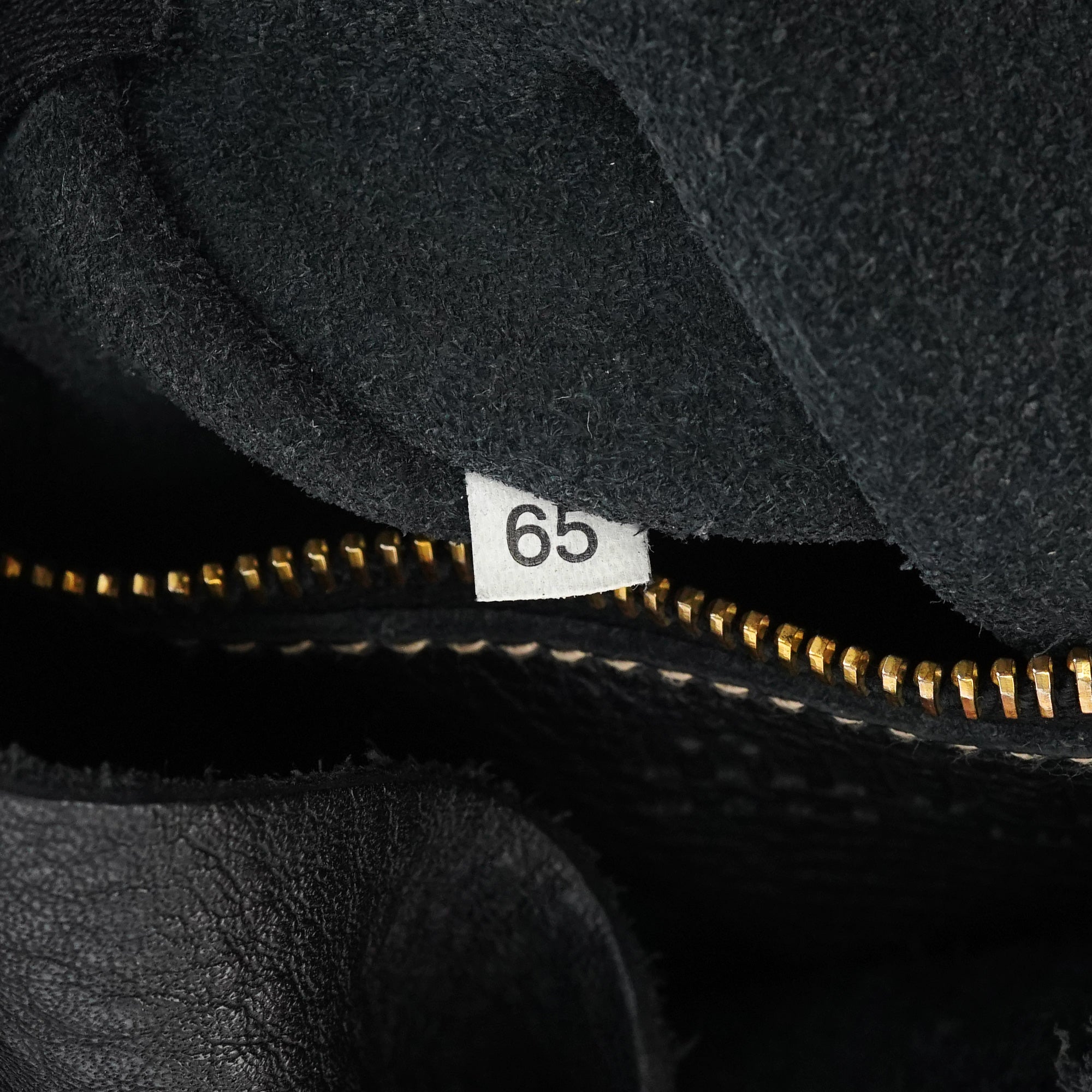 Black Pebbled Leather Knot Shoulder Bag