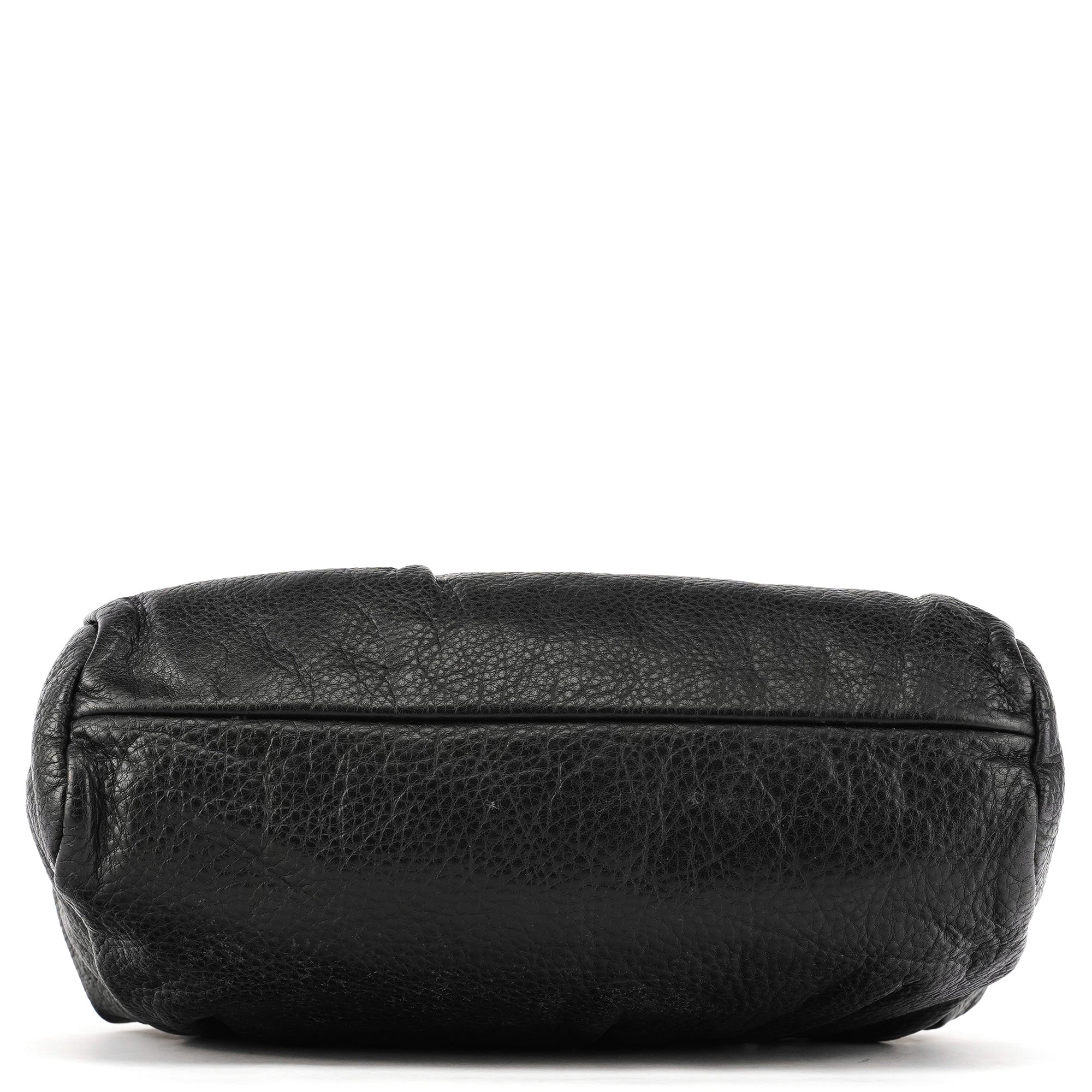 Black Studded Leather Clutch Handbag
