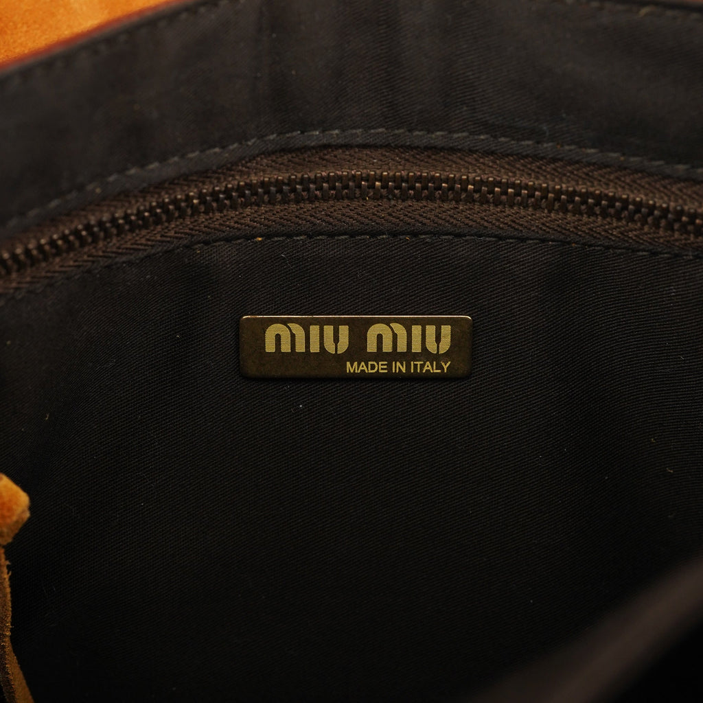 Brown Croc Embossed Belt Shoulder Bag