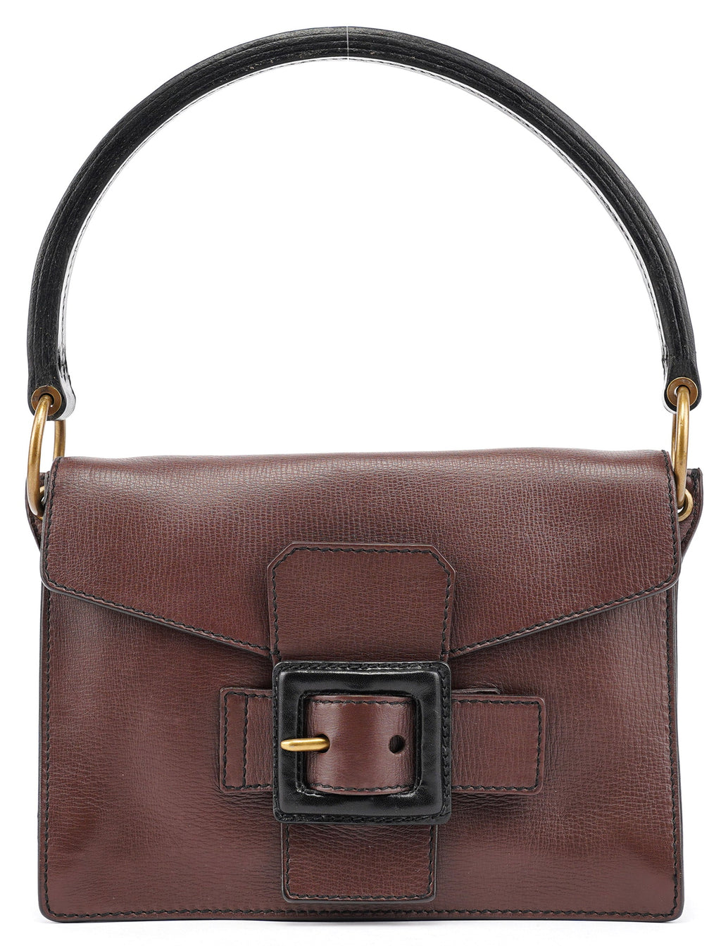 Brown Leather Belt Shoulder Bag
