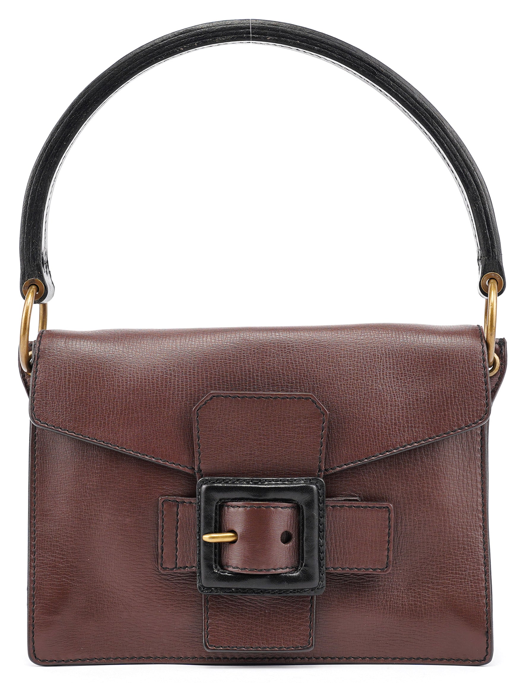 Brown Leather Belt Shoulder Bag