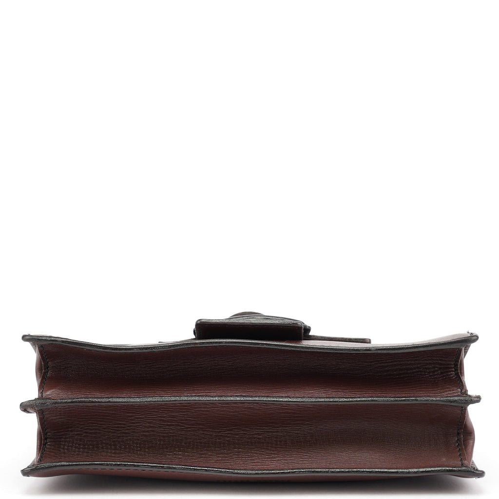 Brown Leather Belt Shoulder Bag
