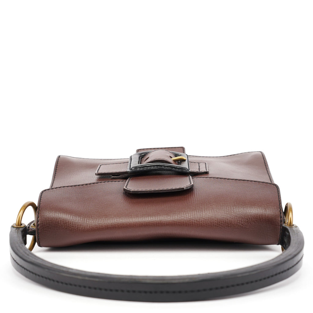 Brown Leather Belt Shoulder Bag
