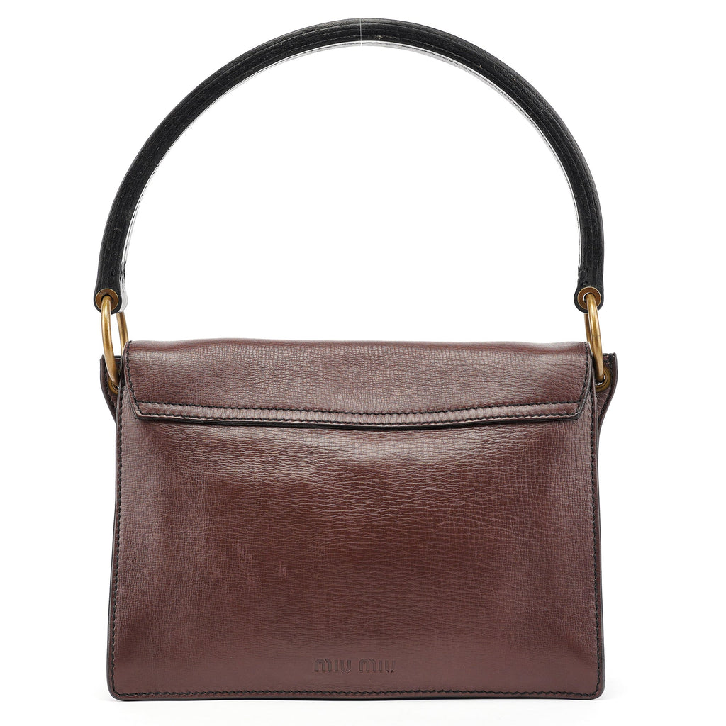 Brown Leather Belt Shoulder Bag