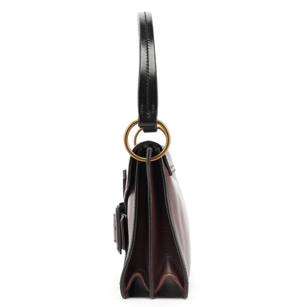 Brown Leather Belt Shoulder Bag