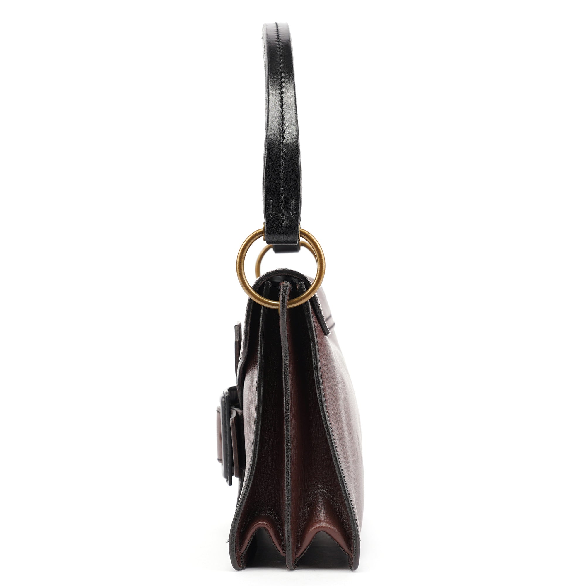 Brown Leather Belt Shoulder Bag