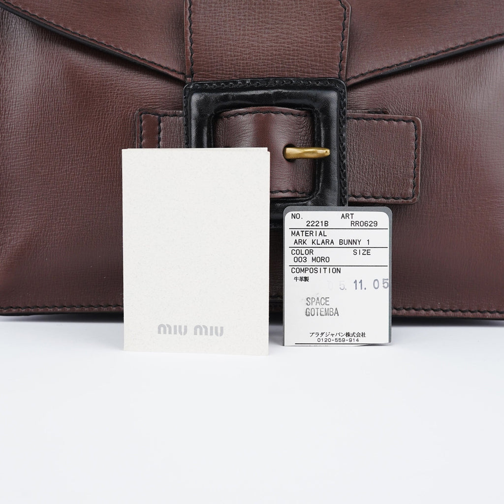 Brown Leather Belt Shoulder Bag